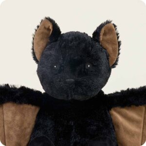 close up of black face with black eyes and nose, big ears with shorter brown fur inside