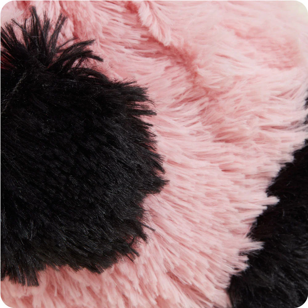 close up of flamingo mid length fur