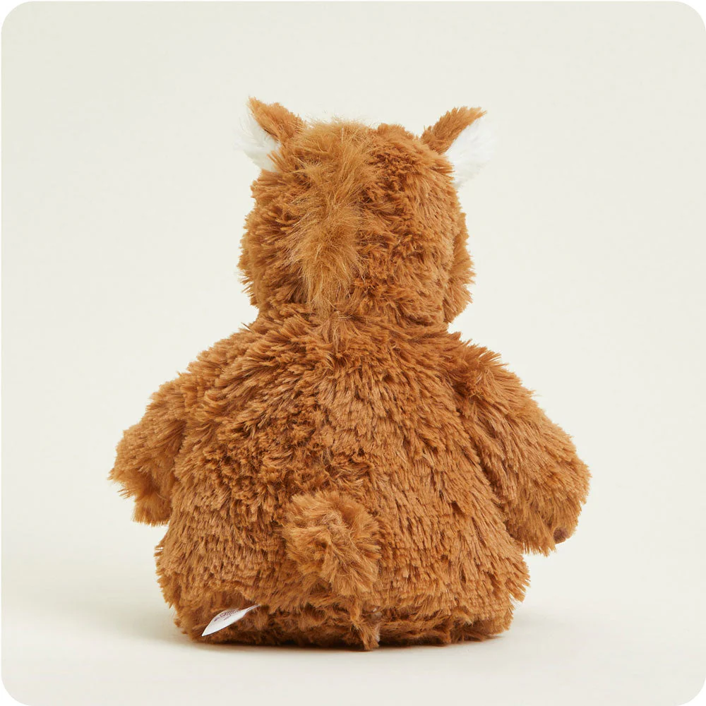 back view shows longer tufts of fur for mane and short tail