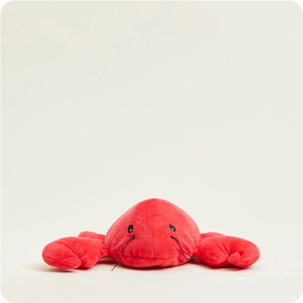 red lobster stuffie is long and flat