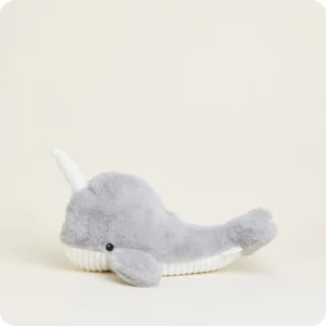 side view of narwhal with upturned tail