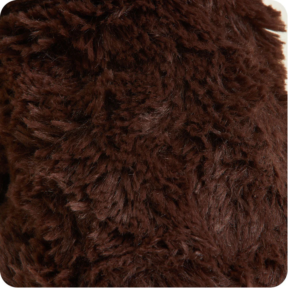 close up of mid length brown fur