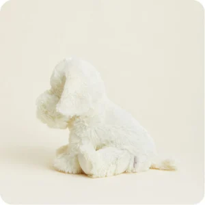 side view shows sitting position and long back legs