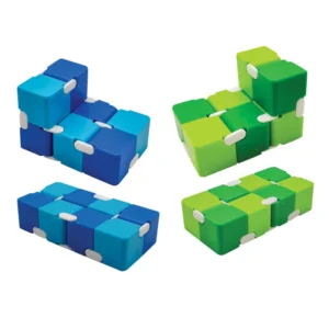 fidget cubes with one row folded up