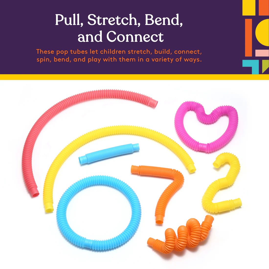pull stretch, bend and connect tubes