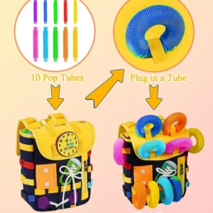 10 pop tubes and retractable belt