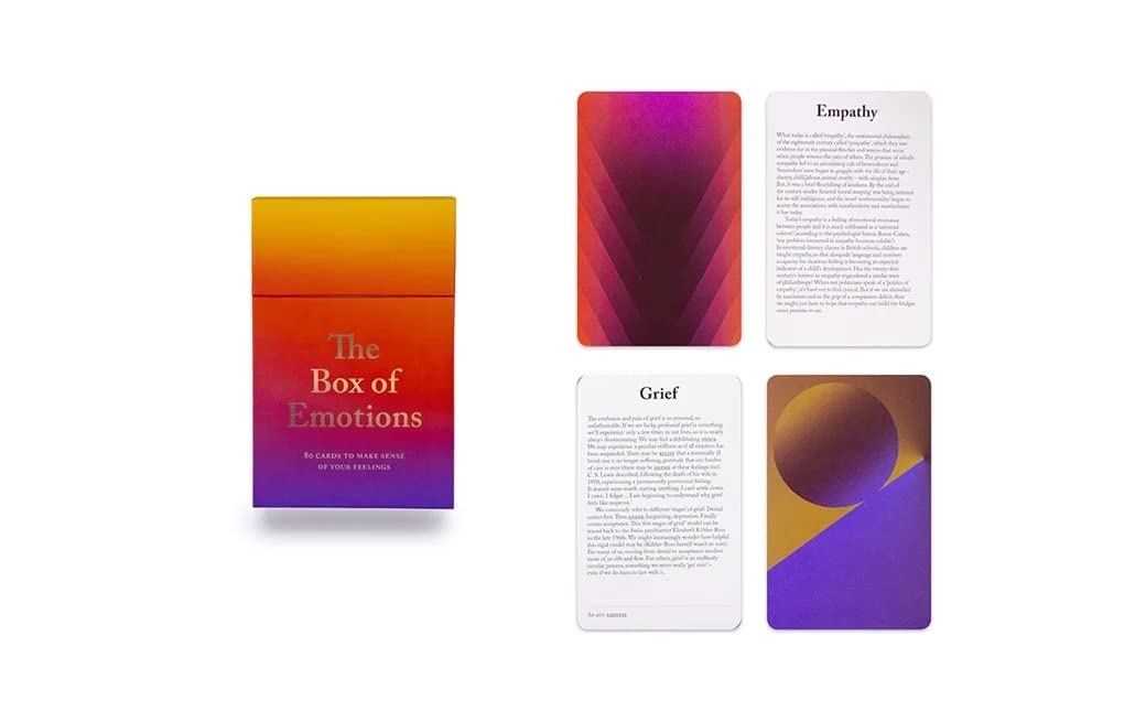 sample cards with grief and empathy and a description