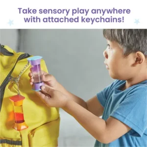 take tubes anywhere with attached keychains