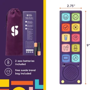 rectangular device with multicolored buttons with icons