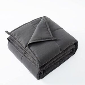 grey quilted blanket folded