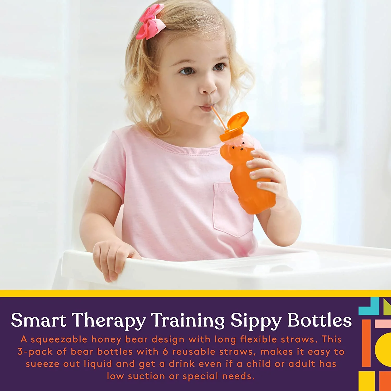 3-Pack Juice Bear Bottle Drinking Cup - Image 3