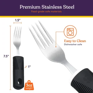 1.5 x 7.5 x 1" fork in premium stainless steel