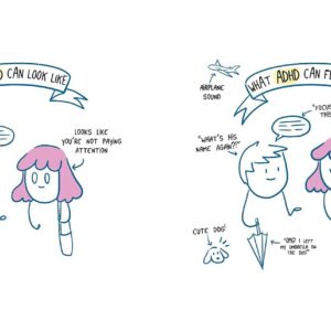 interior cartoon illustration of what ADHD can look and feel like