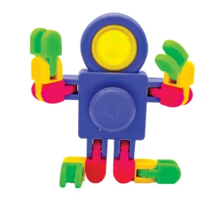 multicolored man with bendable joints