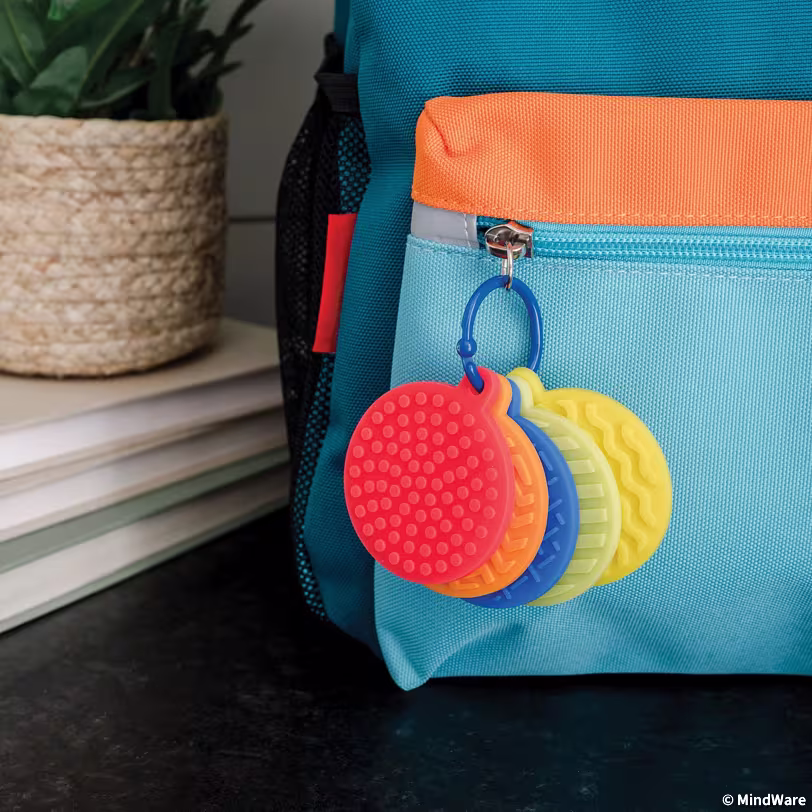 keyring attached to backpack