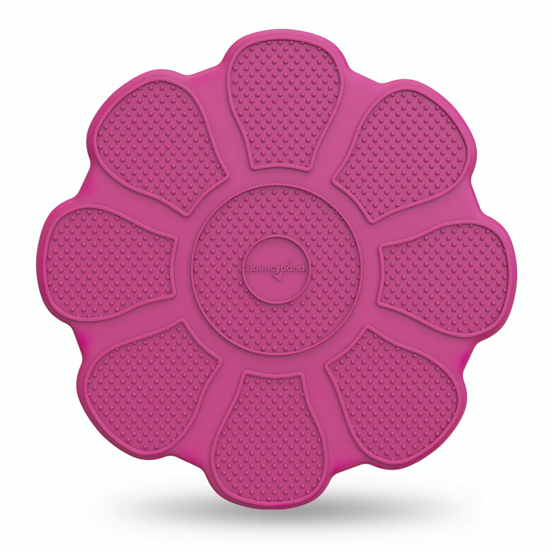 pink seat cushion with sensory top in flower shape