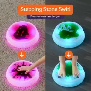 stepping stone swirl, press to create new designs