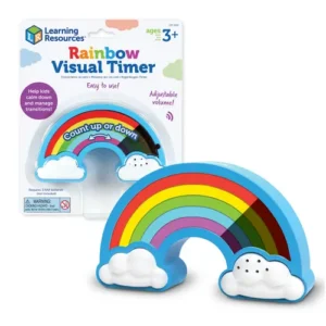 rainbow timer with clouds
