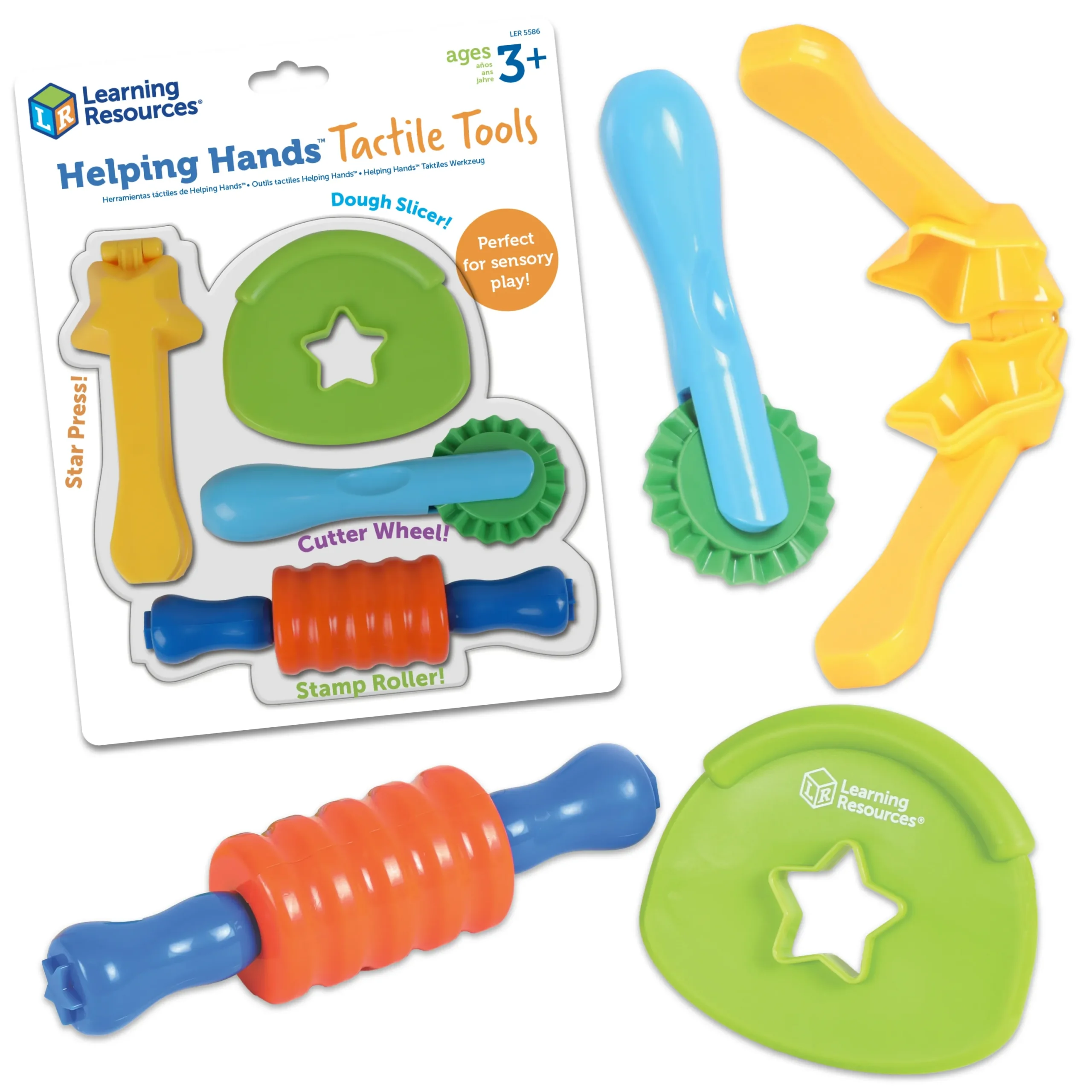 tools include a textured roller, cutter, press and star cutter