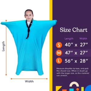 size chart small 40x27", medium 47" x 27", large: 56x28"