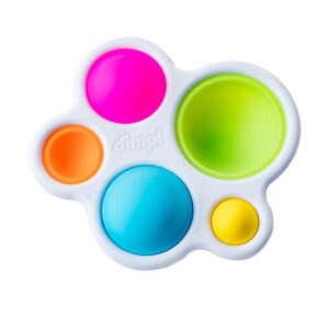 white plastic toy with 5 popping sections