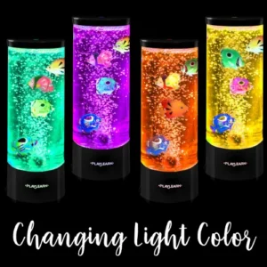 changing light colors include green, purple, orange and yellow