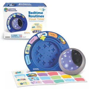plastic blue base with stickers and moon timer