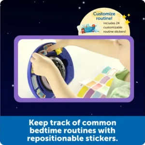 keep track of common bedtime routines with stickers