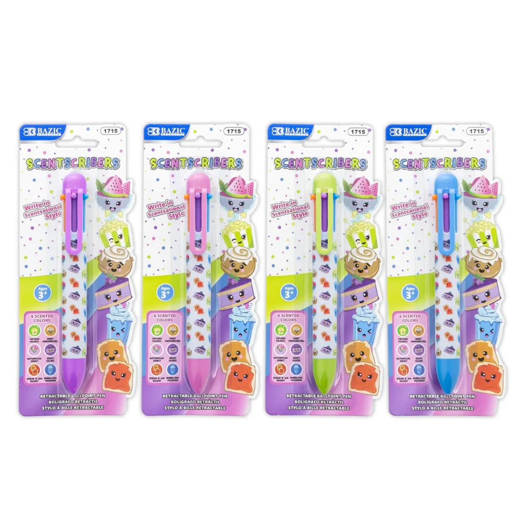 multicolor pens that are scented