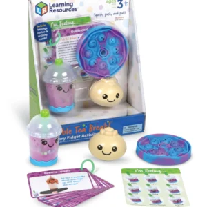 bubble tee shaped toys with illustrated cards