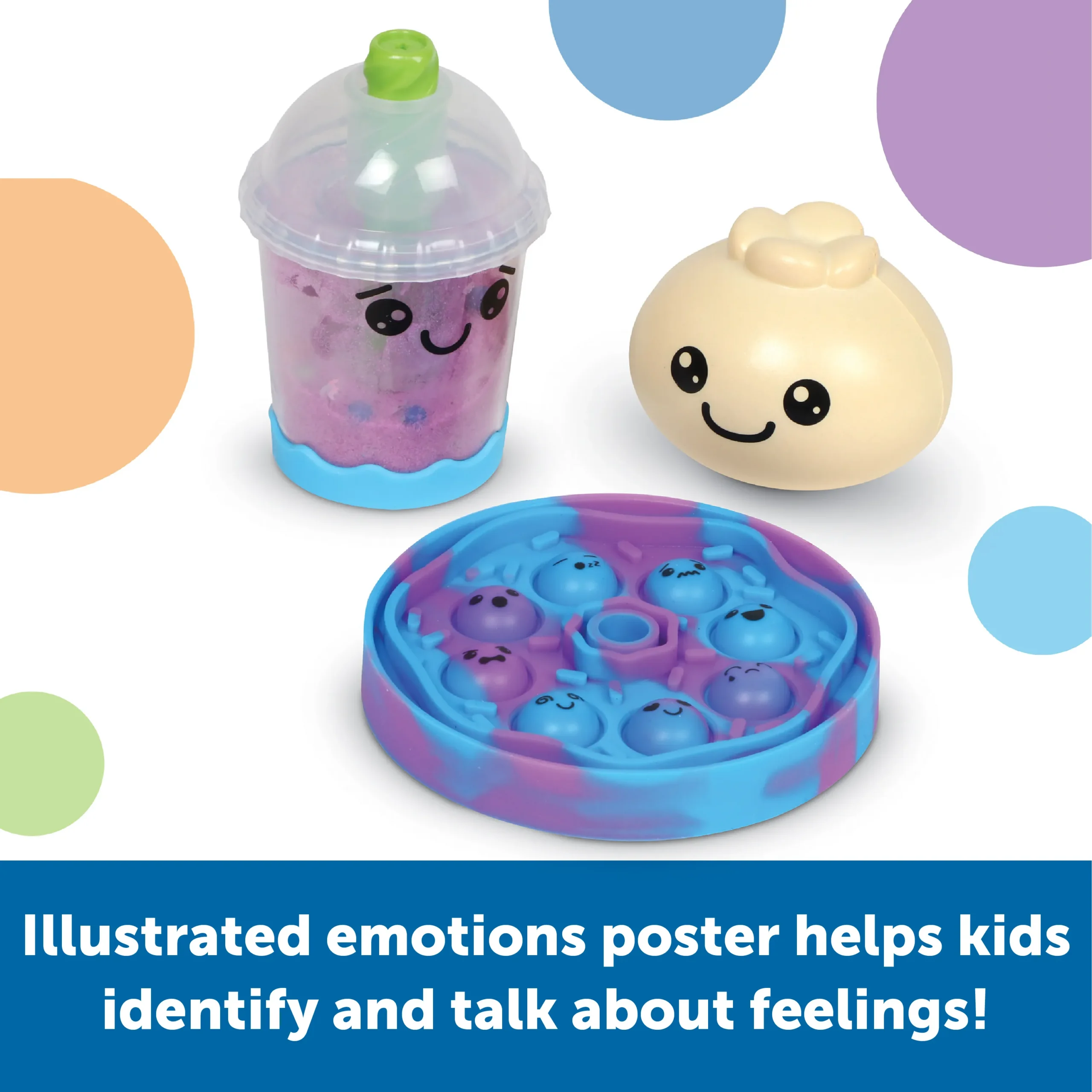 illustrated emotions poster helps kids talk and identify feelings