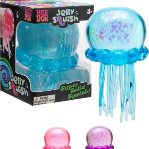clear jellyfish squishy in blue, pink or purple