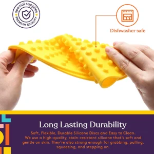 disc is flexible silicone and diswasher safe
