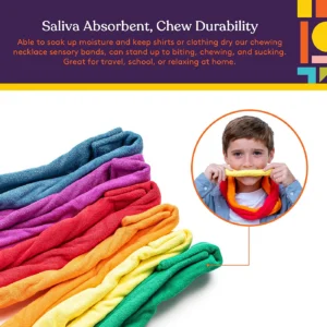 saliva absorbent, necklace can soak up moisture and stand up to bitting and chewing