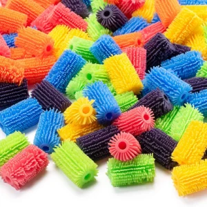 pencil grips with soft textured arms in different colors