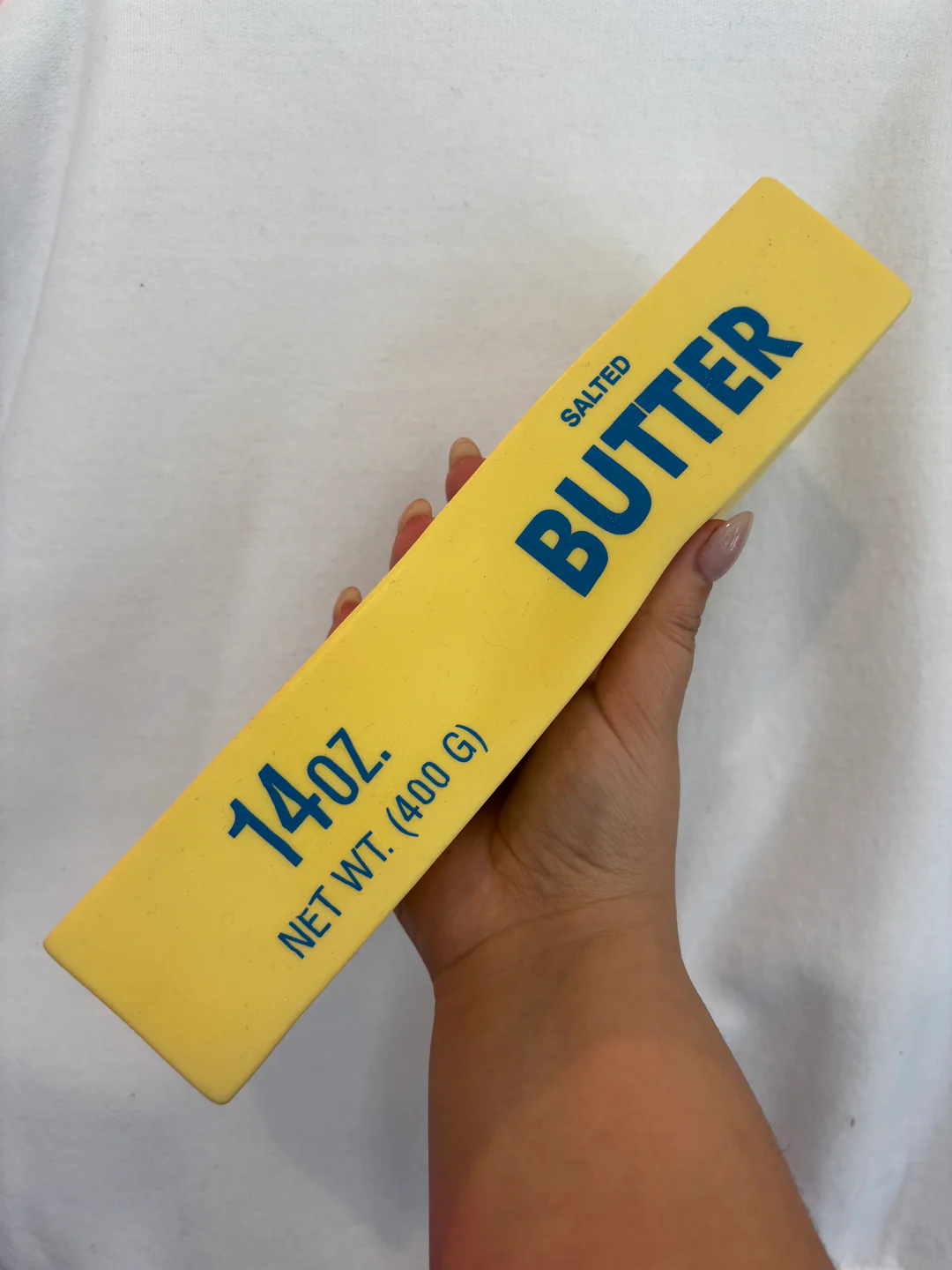 squishy toy that looks like a stick of butter