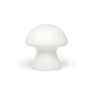 white mushroom shaped lamp