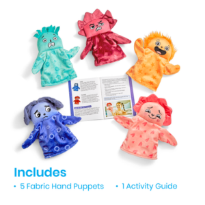 includes 5 puppets and activity guide
