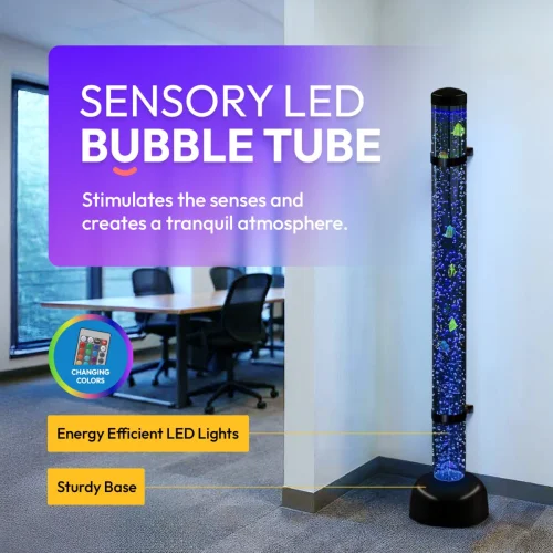 5ft Bubble Tube with Fake Fish - Image 2