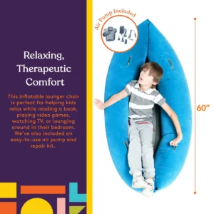 includes air pump and inflatable boat is 60" long