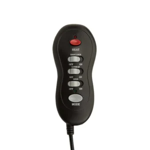 remote has heat, shoulder, lumbar, legs and mode buttons