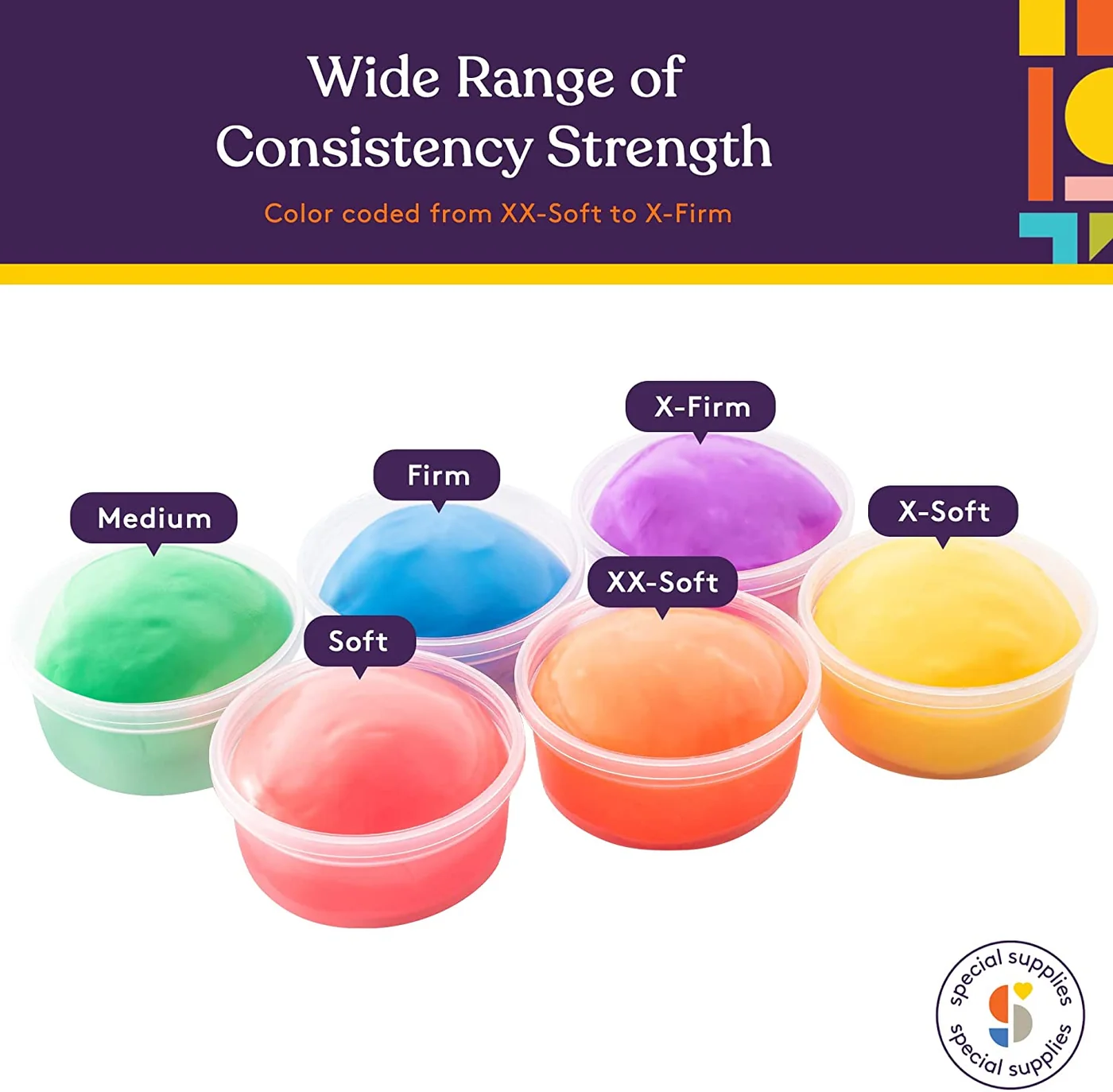 color coded consistency strength from XX-soft to X-firm