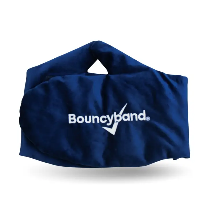 blue belt with Bouncyband logo