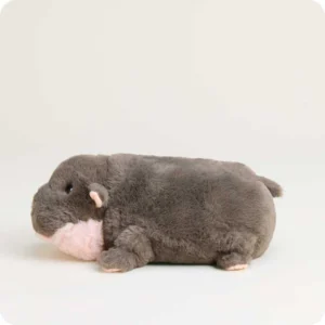 side of hippo shows short feet and short tail