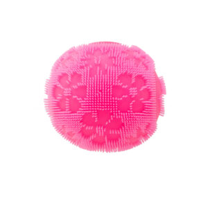pink ball with 6-petal flower pattern texture