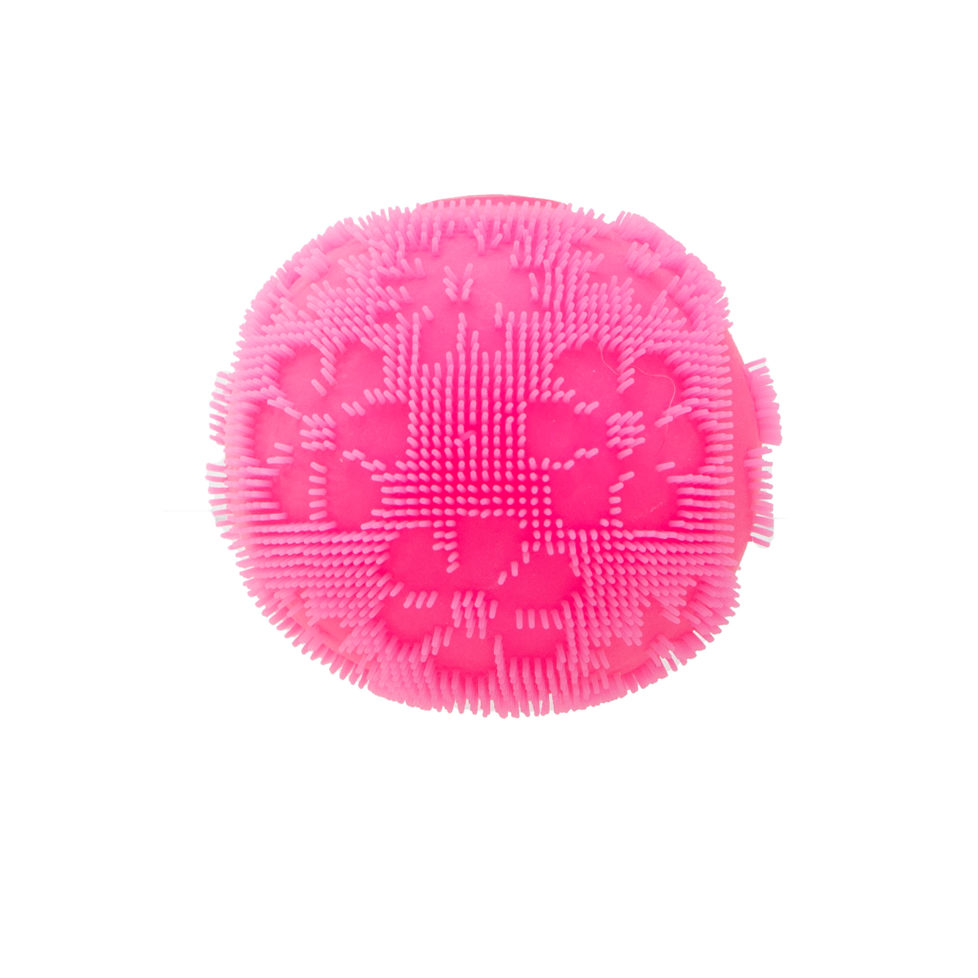 pink ball with 6-petal flower pattern texture