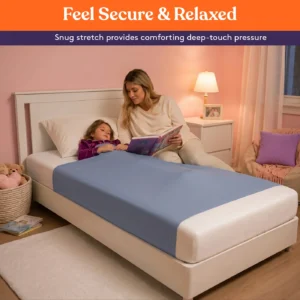snug stretch of sheet wraps around mattress for compression