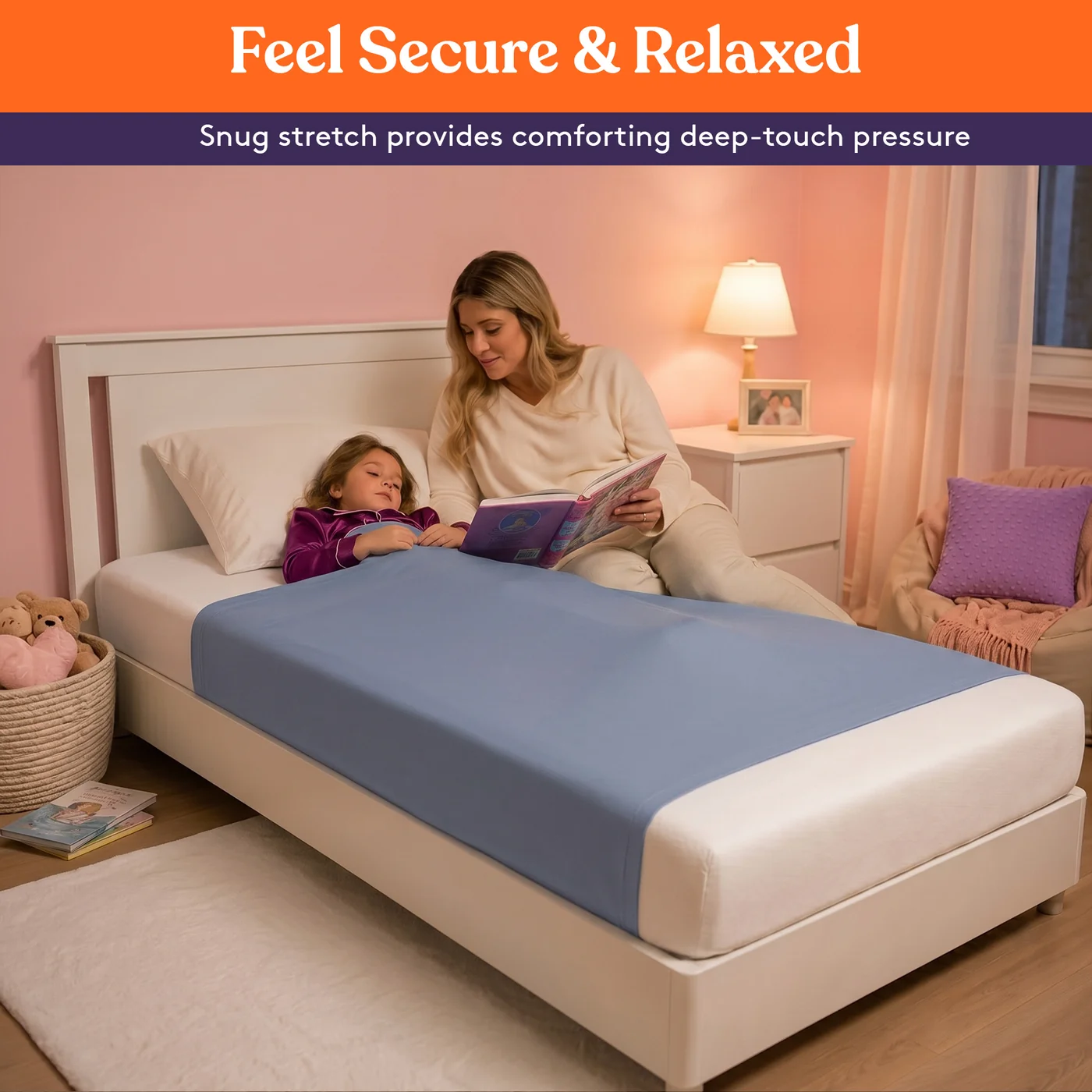 snug stretch of sheet wraps around mattress for compression