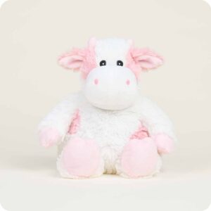 white cow with light pink spots and trimming on ears and feet