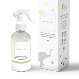 clear spray bottle with white box next to it